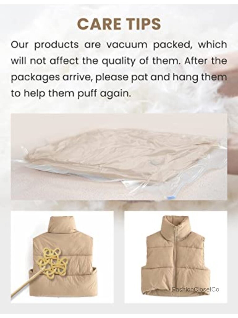 Cropped Puffer Vest Women Zip Up Stand Collar Sleeveless Quilted - Picture 5 of 6